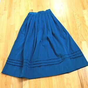 Vintage Laura Ashley women's Corduroy full Pleated Skirt